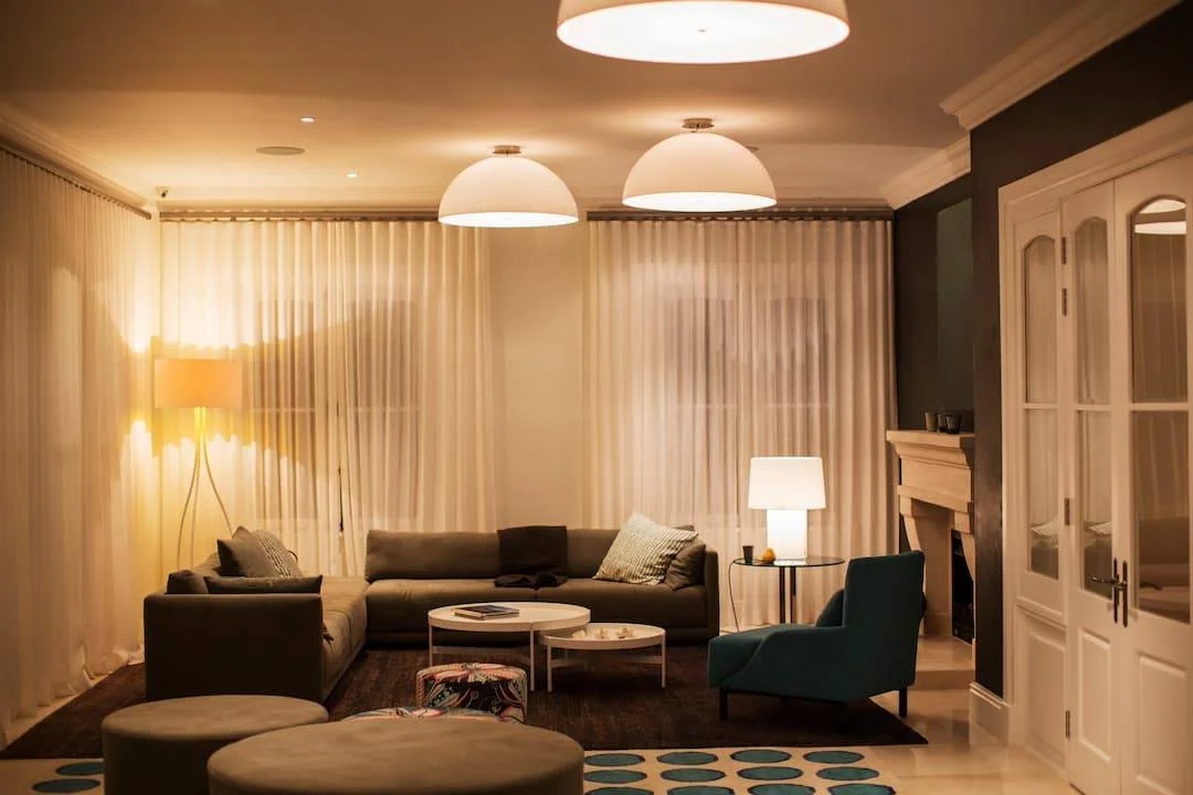 Cosy Living Room At Night