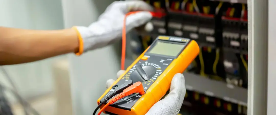Man Carrying Out An Electrical Test