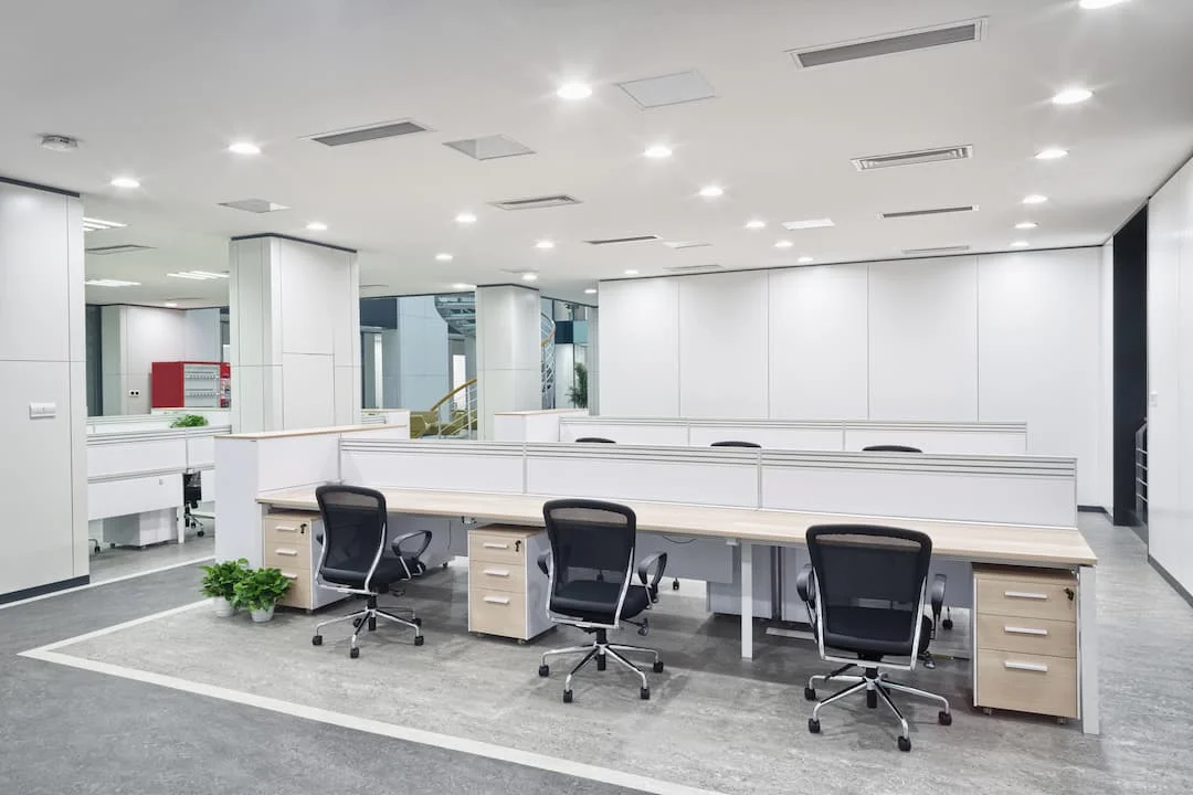 Modern Office With Over Head Spot Lights