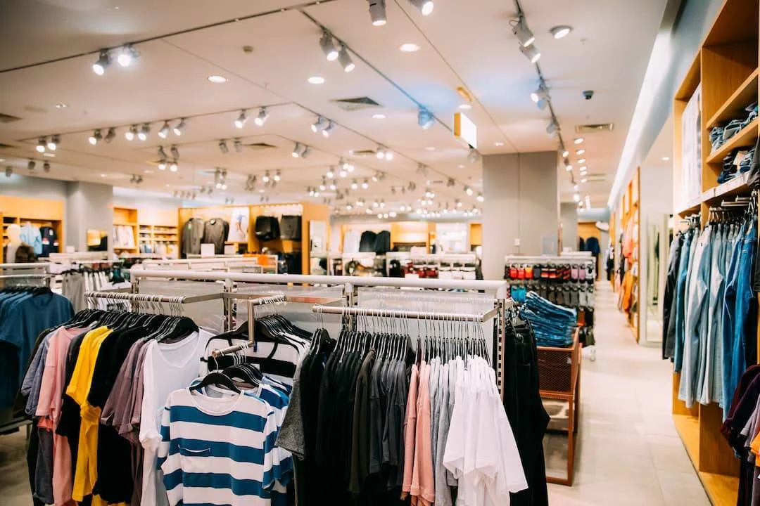 T Shirt Section Of A Clothes Shop